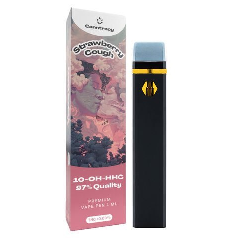 Canntropy 10-OH-HHC Vape Pen Strawberry Cough, 10-OH-HHC 97% якості, 1 мл 8594216916825 фото