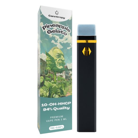 Canntropy 10-OH-HHCP Vape Pen Pineapple Gelato, 10-OH-HHCP 94% якості, 1 мл 8594216916917 фото