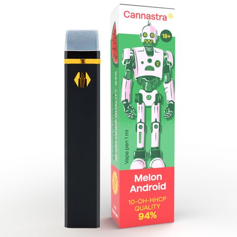 Cannastra 10-OH-HHCP Vape Pen Melon Android, 10-OH-HHCP 94% якості, 1 мл 8594213733791 фото